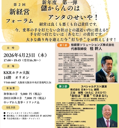 第1部 「儲からんのはアンタのせいや！」<br>第2部 スペシャルゲスト講演